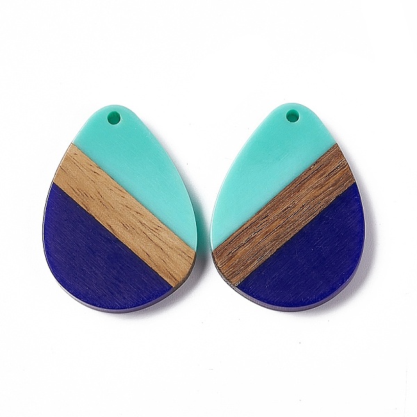 PandaHall Opaque Resin & Walnut Wood Pendants, Water Drop Charms, Dark Blue, 35.5x26x3.5mm, Hole: 2mm Resin+Wood Teardrop
PandaHall Opaque Resin & Walnut Wood Pendants, Water Drop Charms, Dark Blue, 35.5x26x3.5mm, Hole: 2mm Resin+Wood Teardrop