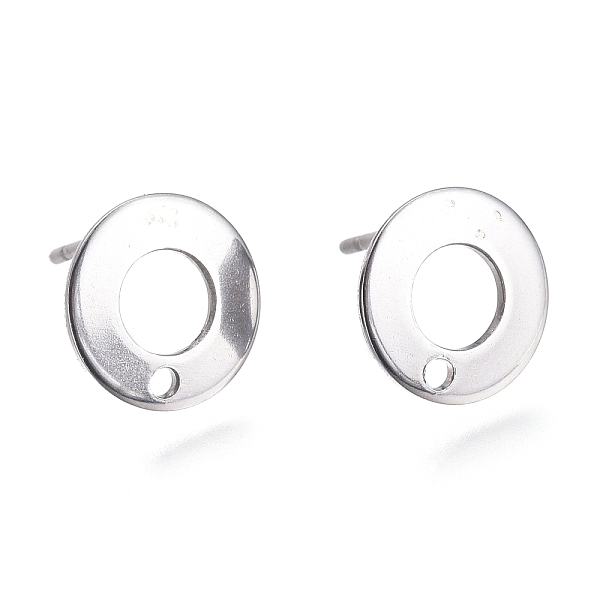 PandaHall 201 Stainless Steel Stud Earring Findings, with 304 Stainless Steel Pins, Ring, Stainless Steel Color, 10.5x1mm, Hole: 1.4mm, Pin...
PandaHall 201 Stainless Steel Stud Earring Findings, with 304 Stainless Steel Pins, Ring, Stainless Steel Color, 10.5x1mm, Hole: 1.4mm, Pin...