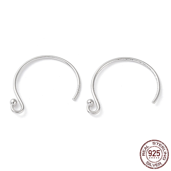 PandaHall Rhodium Plated 925 Sterling Silver Earring Hooks, Circle Ball End Ear Wire, with S925 Stamp, Real Platinum Plated, 21 Gauge...
PandaHall Rhodium Plated 925 Sterling Silver Earring Hooks, Circle Ball End Ear Wire, with S925 Stamp, Real Platinum Plated, 21 Gauge...