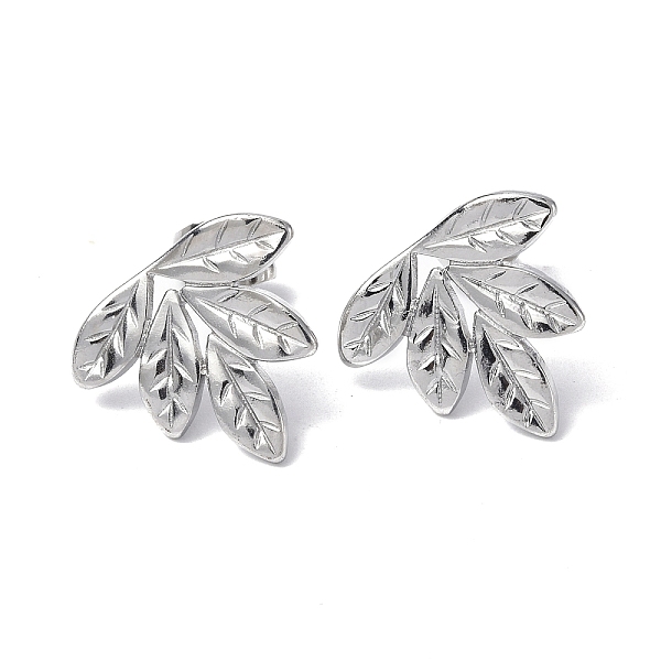 PandaHall 304 Stainless Steel Leaf Stud Earrings for Women, Stainless Steel Color, 14x16mm, Pin: 0.7mm 304 Stainless Steel Leaf
PandaHall 304 Stainless Steel Leaf Stud Earrings for Women, Stainless Steel Color, 14x16mm, Pin: 0.7mm 304 Stainless Steel Leaf