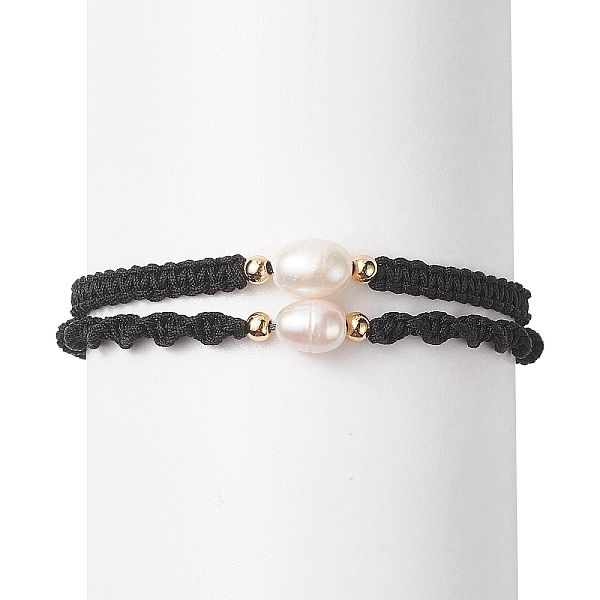 PandaHall 2Pcs 2 Style Natural Pearl Braided Bead Bracelets Set with Nylon Cord for Women, Black, 2 inch(5cm)~2-1/4 inch(5.6cm), 1Pc/style...
PandaHall 2Pcs 2 Style Natural Pearl Braided Bead Bracelets Set with Nylon Cord for Women, Black, 2 inch(5cm)~2-1/4 inch(5.6cm), 1Pc/style...