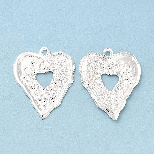 PandaHall Brass Pendants, Cadmium Free & Lead Free, Textured, Heart Charm, 925 Sterling Silver Plated, 26.5x22x1.5mm, Hole: 1.6mm Brass...
PandaHall Brass Pendants, Cadmium Free & Lead Free, Textured, Heart Charm, 925 Sterling Silver Plated, 26.5x22x1.5mm, Hole: 1.6mm Brass...
