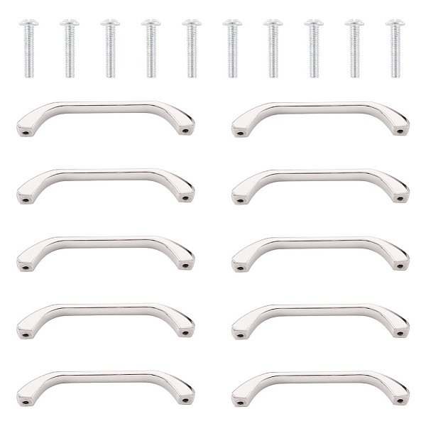 PandaHall Zinc Alloy Drawer Handles, with Screws, for Home, Cabinet, Cupboard and Dresser, Platinum, 105x10.5x19mm, Hole: 3.5mm Alloy
PandaHall Zinc Alloy Drawer Handles, with Screws, for Home, Cabinet, Cupboard and Dresser, Platinum, 105x10.5x19mm, Hole: 3.5mm Alloy