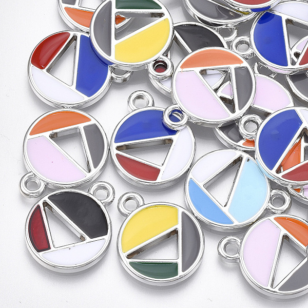 PandaHall UV Plating Acrylic Pendants, with Enamel, Flat Round, Mixed Color, Platinum, 21x17x2mm, Hole: 2mm Acrylic Flat Round Multicolor
PandaHall UV Plating Acrylic Pendants, with Enamel, Flat Round, Mixed Color, Platinum, 21x17x2mm, Hole: 2mm Acrylic Flat Round Multicolor
