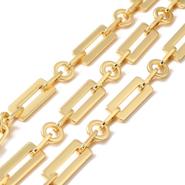 PandaHall Rack Plating Brass Oval & Ring & Rectangle Link Chains, Unwelded, with Spool, Cadmium Free & Nickel Free & Lead Free, Real 18K...
PandaHall Rack Plating Brass Oval & Ring & Rectangle Link Chains, Unwelded, with Spool, Cadmium Free & Nickel Free & Lead Free, Real 18K...