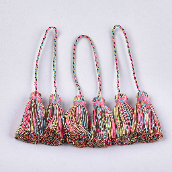 PandaHall Polycotton(Polyester Cotton) Tassel Big Pendant Decorations, Colorful, 280~300mm Polycotton
PandaHall Polycotton(Polyester Cotton) Tassel Big Pendant Decorations, Colorful, 280~300mm Polycotton