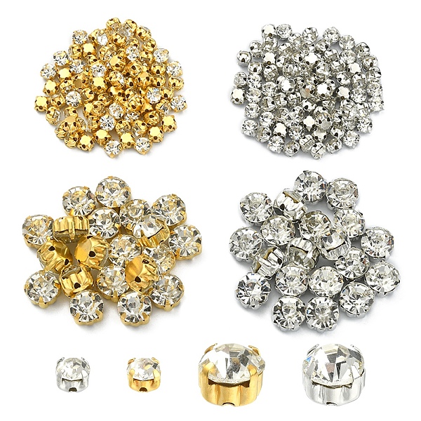 PandaHall 4 Style Sew on Rhinestone, Glass Crystal Rhinestone, Montee Beads, with Brass Prong Settings, Garments Accessories, Flat Round..., Clear
PandaHall 4 Style Sew on Rhinestone, Glass Crystal Rhinestone, Montee Beads, with Brass Prong Settings, Garments Accessories, Flat Round..., Clear
