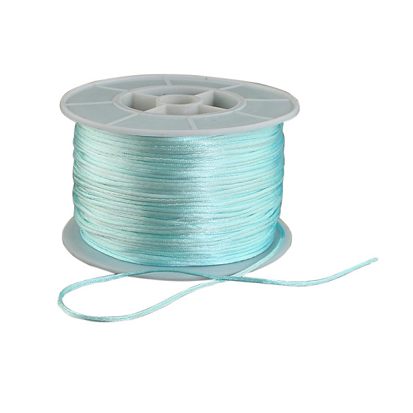 PandaHall Round Nylon Thread, Rattail Satin Cord, for Chinese Knot Making, Pale Turquoise, 1mm, 100yards/roll Nylon Cyan
PandaHall Round Nylon Thread, Rattail Satin Cord, for Chinese Knot Making, Pale Turquoise, 1mm, 100yards/roll Nylon Cyan