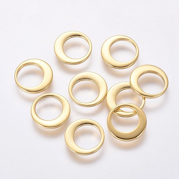 PandaHall 304 Stainless Steel Charms, Ring, Golden, 10x1mm 304 Stainless Steel Ring
PandaHall 304 Stainless Steel Charms, Ring, Golden, 10x1mm 304 Stainless Steel Ring
