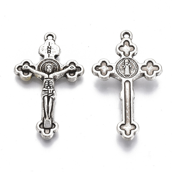 PandaHall Easter Theme Tibetan Style Alloy Pendants, Cadmium Free & Lead Free, Crucifix Cross, Antique Silver, 38x22.5x5mm, Hole: 1.4mm...
PandaHall Easter Theme Tibetan Style Alloy Pendants, Cadmium Free & Lead Free, Crucifix Cross, Antique Silver, 38x22.5x5mm, Hole: 1.4mm...