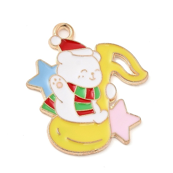PandaHall Christmas Theme Alloy Enamel Pendants, Light Gold, Bear, 25x22x1mm, Hole: 1.8mm Alloy+Enamel Bear Pink
PandaHall Christmas Theme Alloy Enamel Pendants, Light Gold, Bear, 25x22x1mm, Hole: 1.8mm Alloy+Enamel Bear Pink