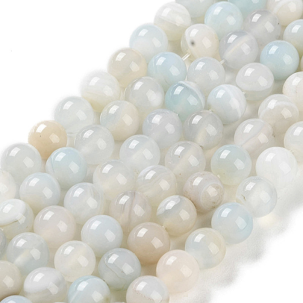 PandaHall Natural Striped Agate/Banded Agate Beads Strands, Dyed, Round, Azure, 8mm, Hole: 1.2mm, about 24pcs/strand, 7.48''(19cm) Banded..., Blue
PandaHall Natural Striped Agate/Banded Agate Beads Strands, Dyed, Round, Azure, 8mm, Hole: 1.2mm, about 24pcs/strand, 7.48''(19cm) Banded..., Blue