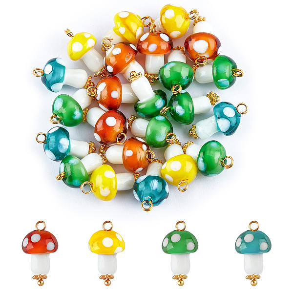 PandaHall SUPERFINDINGS About 50Pcs Lampwork Mushroom Charms Pendants Colorful Mini Mushroom Charms Cute Plant Dangle Beads Charms for DIY..., Multicolor
PandaHall SUPERFINDINGS About 50Pcs Lampwork Mushroom Charms Pendants Colorful Mini Mushroom Charms Cute Plant Dangle Beads Charms for DIY..., Multicolor