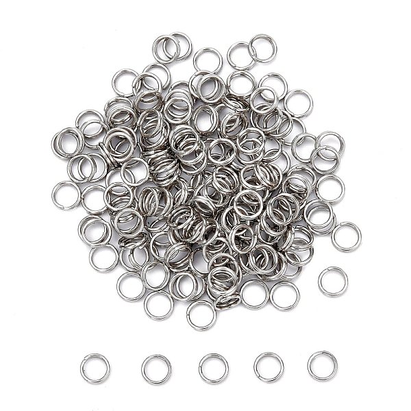 PandaHall 304 Stainless Steel Split Rings, Double Loops Jump Rings, Stainless Steel Color, 5x1.2mm, about 3.8mm inner diameter, 5000pcs/bag...
PandaHall 304 Stainless Steel Split Rings, Double Loops Jump Rings, Stainless Steel Color, 5x1.2mm, about 3.8mm inner diameter, 5000pcs/bag...