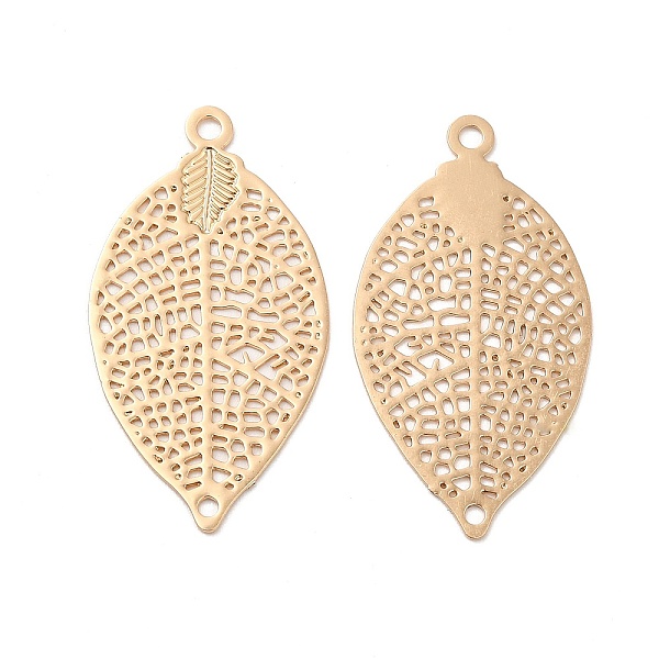 PandaHall Long-Lasting Plated Brass Connector Charms, Hollow Leaf Links, Light Gold, 28x15x0.3mm, Hole: 1.2mm Brass Leaf
PandaHall Long-Lasting Plated Brass Connector Charms, Hollow Leaf Links, Light Gold, 28x15x0.3mm, Hole: 1.2mm Brass Leaf