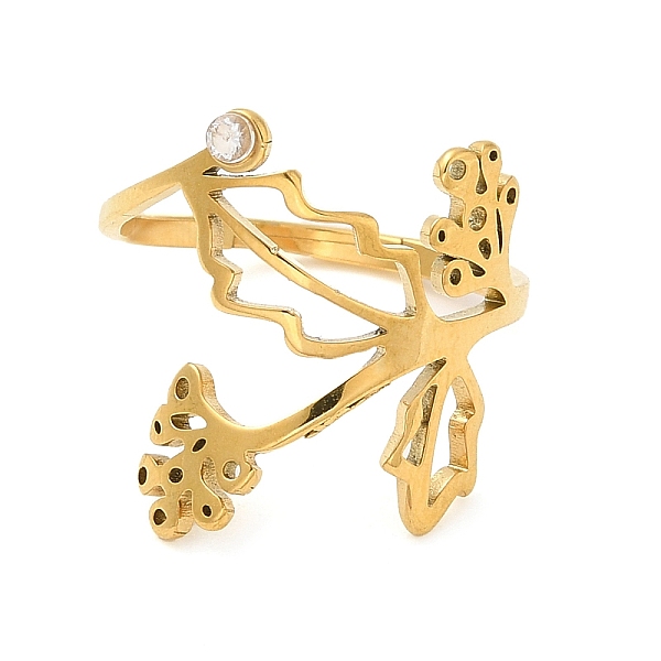 PandaHall 304 Stainless Steel with Cubic Zirconia Adjustable Rings, Birthflower December-Holly, Golden, 1.5~17.5mm, Inner Diameter: 16.1mm..., Clear
PandaHall 304 Stainless Steel with Cubic Zirconia Adjustable Rings, Birthflower December-Holly, Golden, 1.5~17.5mm, Inner Diameter: 16.1mm..., Clear