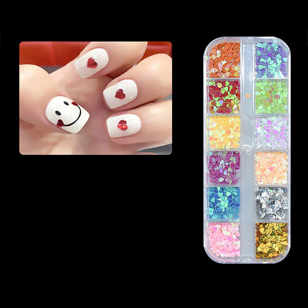 PandaHall Laser Shining Nail Art Glitter, Manicure Sequins, DIY Sparkly Paillette Tips Nail, Heart, Mixed Color, Box: 13x5x1.5cm, about..., Multicolor
PandaHall Laser Shining Nail Art Glitter, Manicure Sequins, DIY Sparkly Paillette Tips Nail, Heart, Mixed Color, Box: 13x5x1.5cm, about..., Multicolor