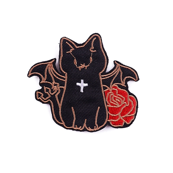 PandaHall Halloween Computerized Embroidery Cloth Iron on Patches, Stick On Patch, Costume Accessories, Appliques, Cat & Rose, 65x73mm Cloth..., Black
PandaHall Halloween Computerized Embroidery Cloth Iron on Patches, Stick On Patch, Costume Accessories, Appliques, Cat & Rose, 65x73mm Cloth..., Black