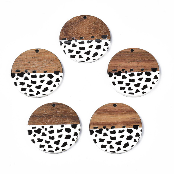 PandaHall Resin & Walnut Wood Pendants, Flat Round with Cow Print, Black, 35x3mm, Hole: 2mm Resin+Wood Flat Round Black
PandaHall Resin & Walnut Wood Pendants, Flat Round with Cow Print, Black, 35x3mm, Hole: 2mm Resin+Wood Flat Round Black