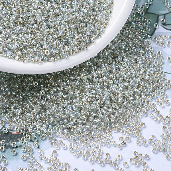 PandaHall MIYUKI Round Rocailles Beads, Japanese Seed Beads, (RR3192) Silverlined Crystal AB, 11/0, 2x1.3mm, Hole: 0.8mm, about..., Clear
PandaHall MIYUKI Round Rocailles Beads, Japanese Seed Beads, (RR3192) Silverlined Crystal AB, 11/0, 2x1.3mm, Hole: 0.8mm, about..., Clear