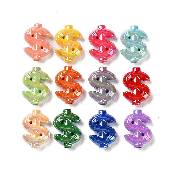 PandaHall UV Plating Acrylic Beads, AB Color, Dollar, Mixed Color, 22.5x16.5x7mm, Hole: 3mm Acrylic Others Multicolor
PandaHall UV Plating Acrylic Beads, AB Color, Dollar, Mixed Color, 22.5x16.5x7mm, Hole: 3mm Acrylic Others Multicolor