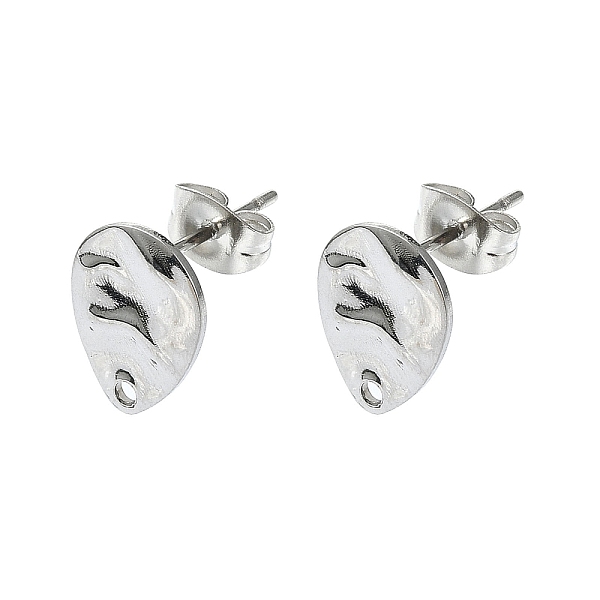PandaHall 304 Stainless Steel Stud Earring Findings, Teardrop, 12x9mm, Hole: 1.4mm, Pin: 10.5x0.5mm 304 Stainless Steel Teardrop
PandaHall 304 Stainless Steel Stud Earring Findings, Teardrop, 12x9mm, Hole: 1.4mm, Pin: 10.5x0.5mm 304 Stainless Steel Teardrop