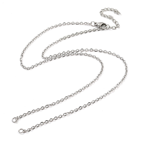 PandaHall 304 Stainless Steel Cable Chains Necklace Makings, with Lobster Claw Clasps and End Chains, Stainless Steel Color, 18-1/4 inch...
PandaHall 304 Stainless Steel Cable Chains Necklace Makings, with Lobster Claw Clasps and End Chains, Stainless Steel Color, 18-1/4 inch...