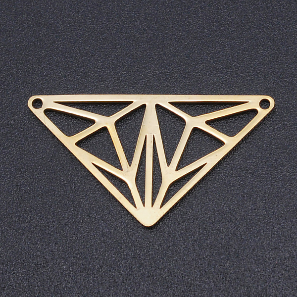 PandaHall 201 Stainless Steel Links connectors, Laser Cut Links, Triangle, Golden, 15.5x28x1mm, Hole: 1.2mm 201 Stainless Steel Triangle
PandaHall 201 Stainless Steel Links connectors, Laser Cut Links, Triangle, Golden, 15.5x28x1mm, Hole: 1.2mm 201 Stainless Steel Triangle