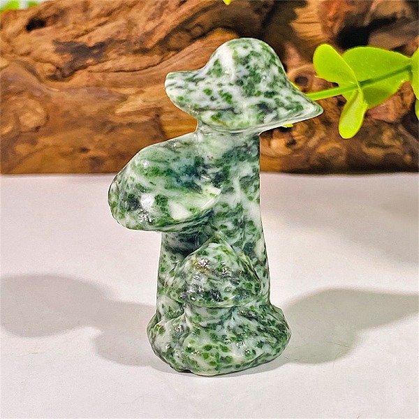 PandaHall Natural Qinghai Jade Carved Healing Mushroom Figurines, Reiki Energy Stone Display Decorations, 50x35mm Qinghai Jade Mushroom
PandaHall Natural Qinghai Jade Carved Healing Mushroom Figurines, Reiki Energy Stone Display Decorations, 50x35mm Qinghai Jade Mushroom