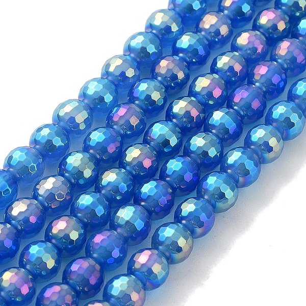 PandaHall Electroplated Natural White Jade Beads Strands, Faceted, AB Color Plated, Round, Dodger Blue, 6mm, Hole: 0.9mm, about 64pcs/strand...
PandaHall Electroplated Natural White Jade Beads Strands, Faceted, AB Color Plated, Round, Dodger Blue, 6mm, Hole: 0.9mm, about 64pcs/strand...