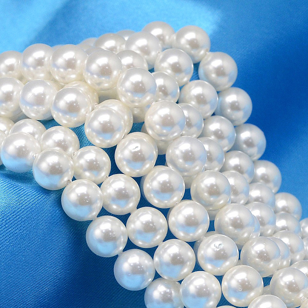 PandaHall Round Shell Pearl Bead Strands, White, 10mm, Hole: 0.8~1mm, about 40pcs/strand, 15.74 inch Shell Pearl Round White
PandaHall Round Shell Pearl Bead Strands, White, 10mm, Hole: 0.8~1mm, about 40pcs/strand, 15.74 inch Shell Pearl Round White