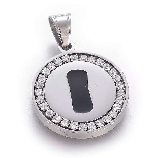 PandaHall 304 Stainless Steel Enamel Pendants, with Cubic Zirconia, Flat Round with Letter, Stainless Steel Color, Clear, Letter.I...
PandaHall 304 Stainless Steel Enamel Pendants, with Cubic Zirconia, Flat Round with Letter, Stainless Steel Color, Clear, Letter.I...