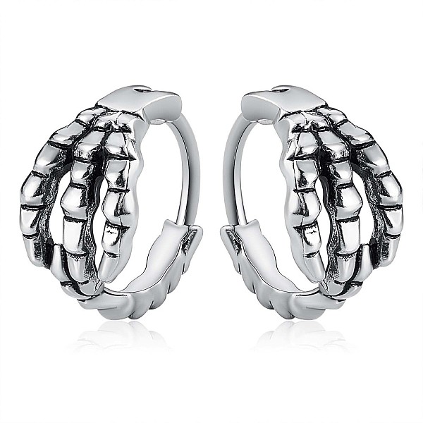 PandaHall 304 Stainless Steel Claw Hoop Earrings, Gothic Jewelry for Men Women, Stainless Steel Color, 12.6x13x7.5mm, Pin: 1.2mm 304...
PandaHall 304 Stainless Steel Claw Hoop Earrings, Gothic Jewelry for Men Women, Stainless Steel Color, 12.6x13x7.5mm, Pin: 1.2mm 304...