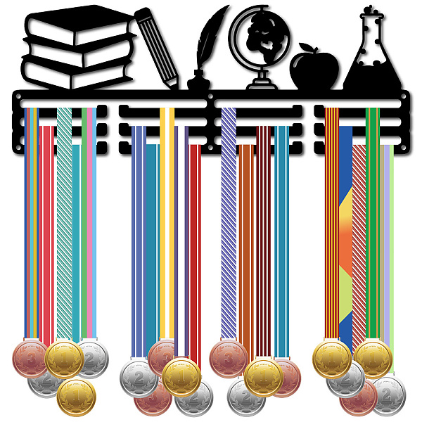 PandaHall Fashion Iron Medal Hanger Holder Display Wall Rack, 3-Line, with Screws, Black, Book, 150x400mm, Hole: 5mm Iron Book Black
PandaHall Fashion Iron Medal Hanger Holder Display Wall Rack, 3-Line, with Screws, Black, Book, 150x400mm, Hole: 5mm Iron Book Black