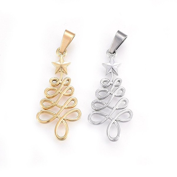 PandaHall 304 Stainless Steel Pendants, Christmas Tree with Star, Mixed Color, 33x16x2mm, Hole: 7x4mm 304 Stainless Steel Tree Multicolor
PandaHall 304 Stainless Steel Pendants, Christmas Tree with Star, Mixed Color, 33x16x2mm, Hole: 7x4mm 304 Stainless Steel Tree Multicolor