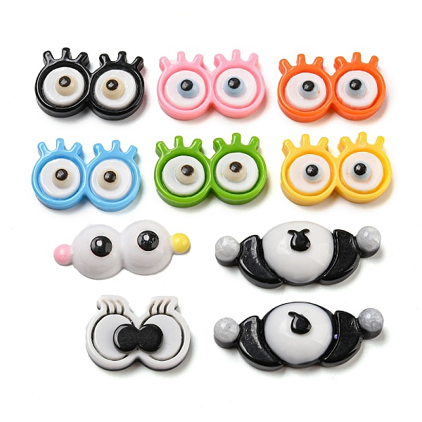 PandaHall Opaque Resin Decoden Cabochons, Funny Big Eye Glasses, Mixed Color, 11~14.5x20~33x5.5~7.8mm Resin Glasses Multicolor
PandaHall Opaque Resin Decoden Cabochons, Funny Big Eye Glasses, Mixed Color, 11~14.5x20~33x5.5~7.8mm Resin Glasses Multicolor