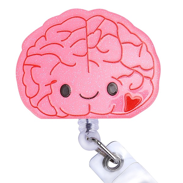 PandaHall Glittered Acrylic & ABS Plastic Badge Reel, Retractable Badge Holder, Intestines, 87mm, Intestines: 35.5x47mm Acrylic Body
PandaHall Glittered Acrylic & ABS Plastic Badge Reel, Retractable Badge Holder, Intestines, 87mm, Intestines: 35.5x47mm Acrylic Body