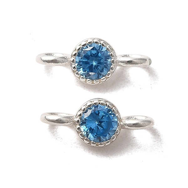 PandaHall 925 Sterling Silver Pave Cubic Zirconia Connector Charms, Half Round Links with 925 Stamp, Silver Color Plated, Dodger Blue...
PandaHall 925 Sterling Silver Pave Cubic Zirconia Connector Charms, Half Round Links with 925 Stamp, Silver Color Plated, Dodger Blue...