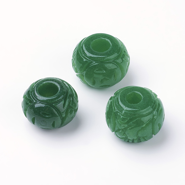 PandaHall Natural Myanmar Jade/Burmese Jade European Beads, Large Hole Beads, Dyed, Rondelle, 17~18x10~13mm, Hole: 4~5mm Myanmar Jade...
PandaHall Natural Myanmar Jade/Burmese Jade European Beads, Large Hole Beads, Dyed, Rondelle, 17~18x10~13mm, Hole: 4~5mm Myanmar Jade...