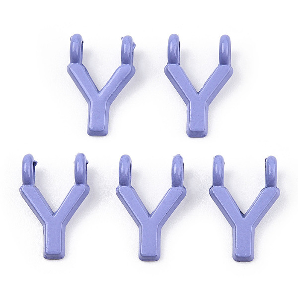 PandaHall Rack Plating Spray Painted Alloy 2-Loop Link Pendants, Letter Charms, Lead Free & Nickel Free & Cadmium Free, Letter.Y..., Purple
PandaHall Rack Plating Spray Painted Alloy 2-Loop Link Pendants, Letter Charms, Lead Free & Nickel Free & Cadmium Free, Letter.Y..., Purple