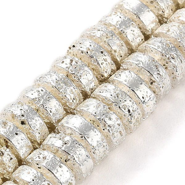 PandaHall Electroplated Natural Lava Rock Beads Strands, Disc, Heishi Beads, Silver Plated, 9x4mm, Hole: 1.4mm, about 100pcs/strand, 15.98''...
PandaHall Electroplated Natural Lava Rock Beads Strands, Disc, Heishi Beads, Silver Plated, 9x4mm, Hole: 1.4mm, about 100pcs/strand, 15.98''...