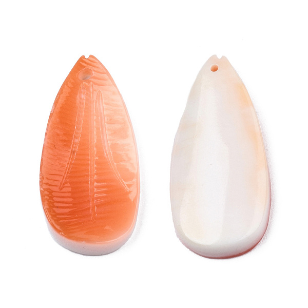 PandaHall Natural Red Trochus Shell Pendants, Leaf Charm, 23x10.5x2.5~4mm, Hole: 0.8mm Trochus Shell Leaf
PandaHall Natural Red Trochus Shell Pendants, Leaf Charm, 23x10.5x2.5~4mm, Hole: 0.8mm Trochus Shell Leaf