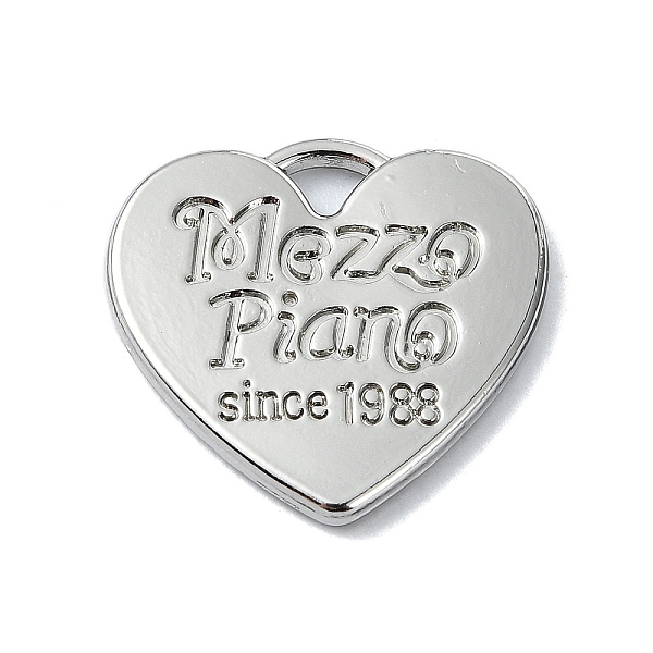 PandaHall Rack Plating Alloy Pendants, Heart, Platinum, 17.5x18.5x2mm, Hole: 4x3mm Alloy Heart
PandaHall Rack Plating Alloy Pendants, Heart, Platinum, 17.5x18.5x2mm, Hole: 4x3mm Alloy Heart