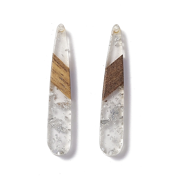 PandaHall Transparent Resin & Walnut Wood Pendants, Teardrop Charms with Silver Foil, Clear, 44x7.5x3.5mm, Hole: 1.5mm Resin+Wood Teardrop...
PandaHall Transparent Resin & Walnut Wood Pendants, Teardrop Charms with Silver Foil, Clear, 44x7.5x3.5mm, Hole: 1.5mm Resin+Wood Teardrop...