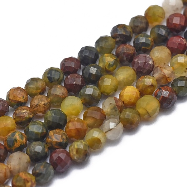 PandaHall Natural Pietersite Beads Strands, Faceted, Round, 4mm, Hole: 0.8mm, about 91pcs/strand, 15.7 inch(40cm) Pietersite Round
PandaHall Natural Pietersite Beads Strands, Faceted, Round, 4mm, Hole: 0.8mm, about 91pcs/strand, 15.7 inch(40cm) Pietersite Round