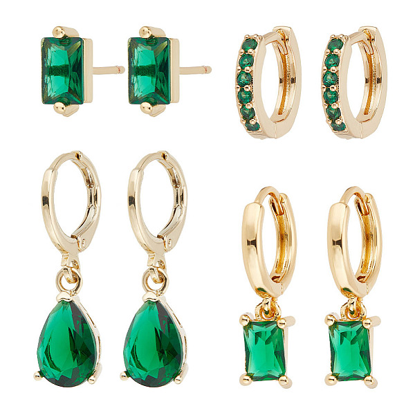 PandaHall ANATTASOUL 4 Pairs 4 Style Green Cubic Zirconia Teardrop Dangle Leverback Earrings & Rectangle Stud Earring & Hoop Earrings...
PandaHall ANATTASOUL 4 Pairs 4 Style Green Cubic Zirconia Teardrop Dangle Leverback Earrings & Rectangle Stud Earring & Hoop Earrings...