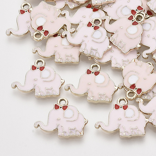 PandaHall Alloy Enamel Pendants, Light Gold, Elephant, Pink, 15x18.5x2.5mm, Hole: 1.8mm Alloy+Enamel Elephant Pink
PandaHall Alloy Enamel Pendants, Light Gold, Elephant, Pink, 15x18.5x2.5mm, Hole: 1.8mm Alloy+Enamel Elephant Pink