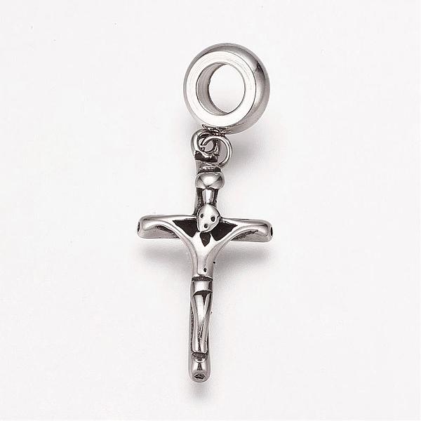 PandaHall 304 Stainless Steel European Dangle Charms, Large Hole Pendants, Crucifix Cross, For Easter, Antique Silver, 36mm, Hole: 5mm...
PandaHall 304 Stainless Steel European Dangle Charms, Large Hole Pendants, Crucifix Cross, For Easter, Antique Silver, 36mm, Hole: 5mm...