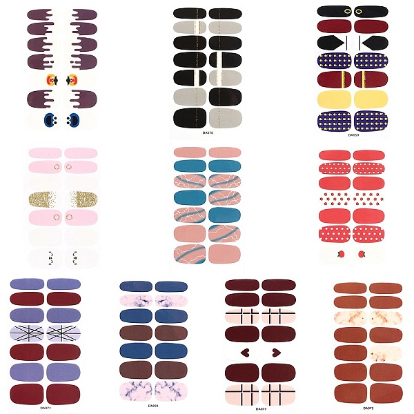 PandaHall Full Cover Nail Art Stickers, Marble Flower Animal Tartan Self-adhesive Nail Art Decals Strips, for Women Girls Manicure Nail Art..., Multicolor
PandaHall Full Cover Nail Art Stickers, Marble Flower Animal Tartan Self-adhesive Nail Art Decals Strips, for Women Girls Manicure Nail Art..., Multicolor