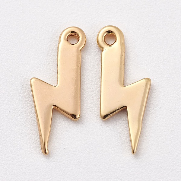 PandaHall Long-Lasting Plated Brass Pendants, Real 18K Gold Plated, Nickel Free, Lightning Bolt Charms, 11x4x0.6mm, Hole: 0.8mm Brass...
PandaHall Long-Lasting Plated Brass Pendants, Real 18K Gold Plated, Nickel Free, Lightning Bolt Charms, 11x4x0.6mm, Hole: 0.8mm Brass...